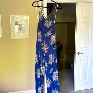 Floral blue Lulus romper